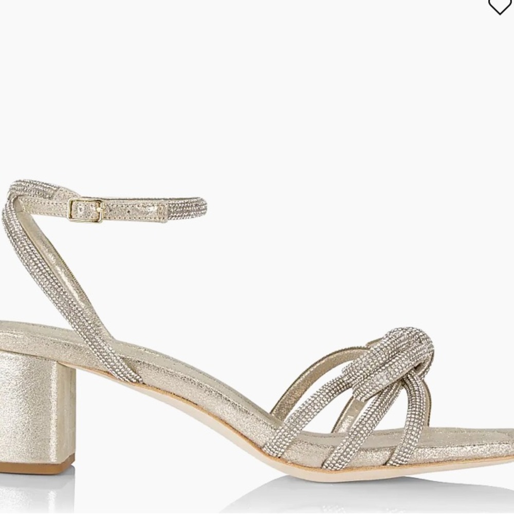 Loeffler Randall Gold Knotted Heels - Picture 2 of 5
